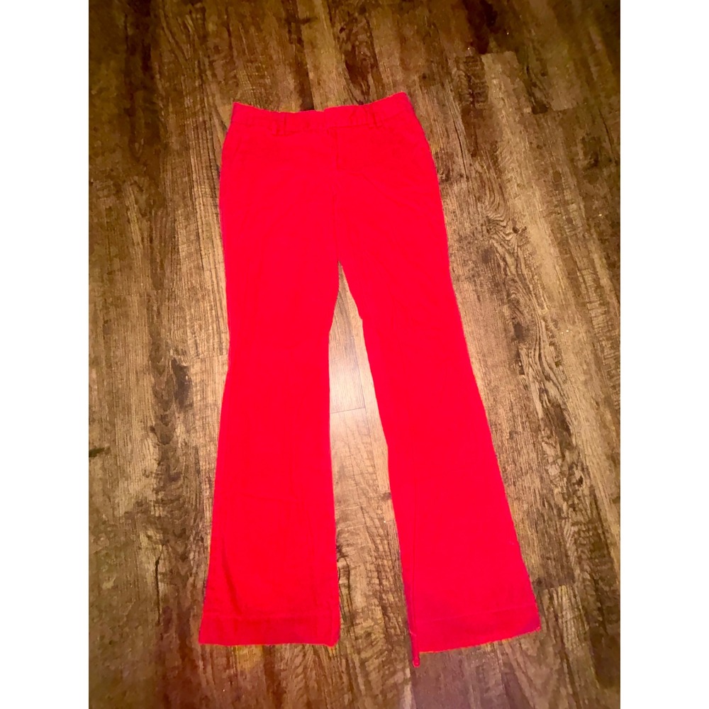 Banana Republic Ryan Fit Red Straight Leg Dress Pants Womens Size 2